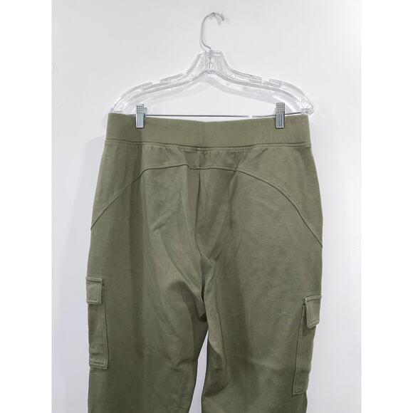 Old Navy Active Dynamic Fleece Olive Green Cargo Joggers Size Large - Picture 6 of 9